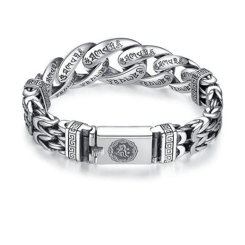 📿 Spara 50 %! ✨ Retro Mantra-armband för män – Design med sex stavelser, snyggt och meningsfullt ✨