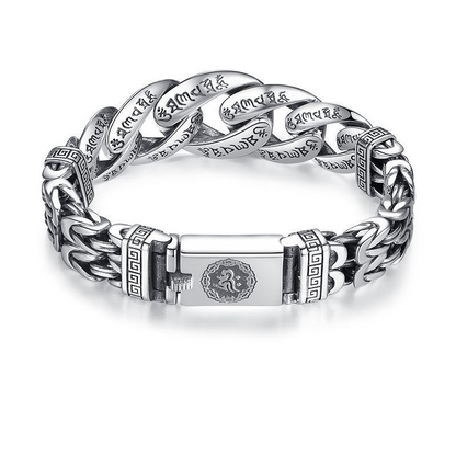 📿 Spara 50 %! ✨ Retro Mantra-armband för män – Design med sex stavelser, snyggt och meningsfullt ✨