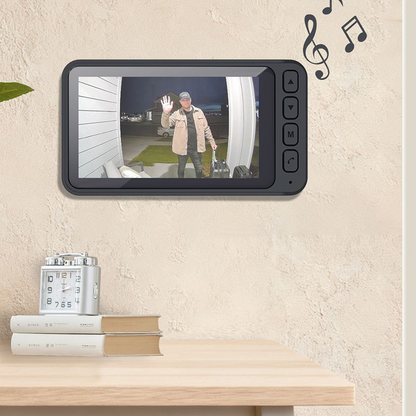 📢📢40% RABATT !!⏰Video-Dörrklocka med Monitor & Kamera (Trådlös)