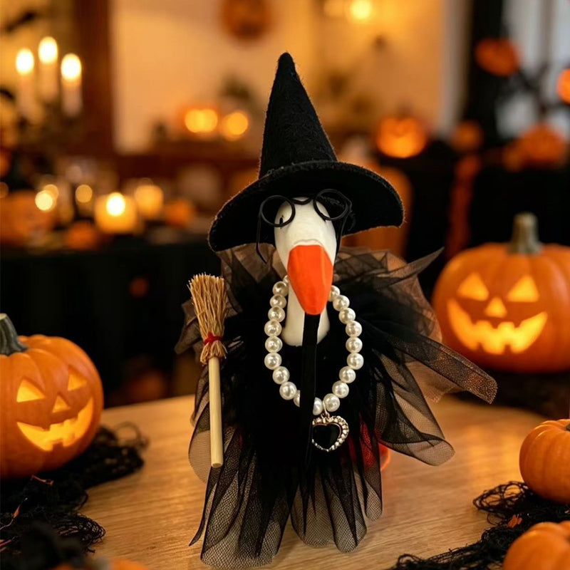 ⏳🔥LIMITED-TIME 50% OFF! ⏰🧙 Halloween Goose Costume – Witch design, festive & easy fit 🎃✨