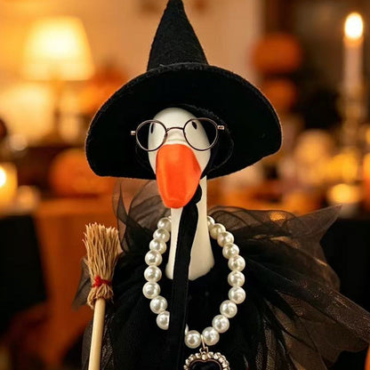 ⏳🔥LIMITED-TIME 50% OFF! ⏰🧙 Halloween Goose Costume – Witch design, festive & easy fit 🎃✨