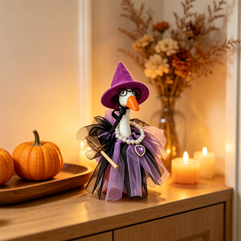 ⏳🔥LIMITED-TIME 50% OFF! ⏰🧙 Halloween Goose Costume – Witch design, festive & easy fit 🎃✨