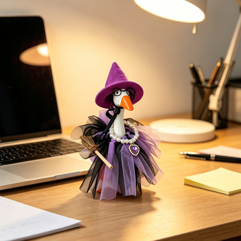⏳🔥LIMITED-TIME 50% OFF! ⏰🧙 Halloween Goose Costume – Witch design, festive & easy fit 🎃✨