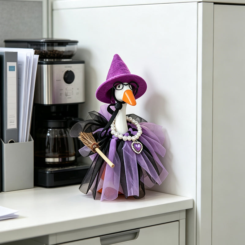 ⏳🔥LIMITED-TIME 50% OFF! ⏰🧙 Halloween Goose Costume – Witch design, festive & easy fit 🎃✨
