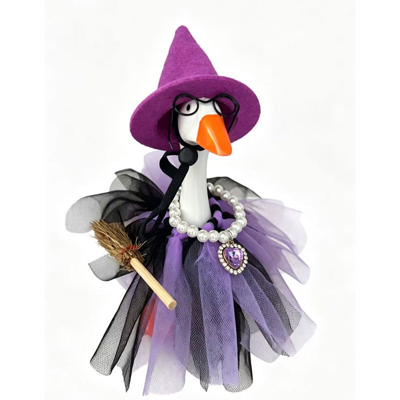 ⏳🔥LIMITED-TIME 50% OFF! ⏰🧙 Halloween Goose Costume – Witch design, festive & easy fit 🎃✨