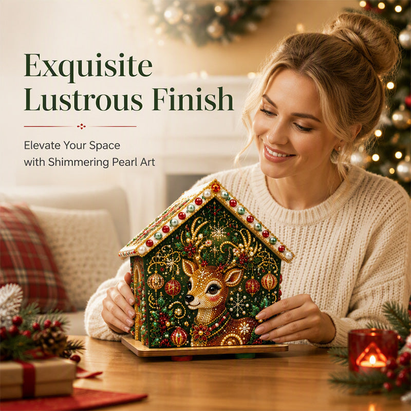 🎅Tidig julklapp – 50 % rabatt🎄3D DIY Pärlkonst Jul Målningskit