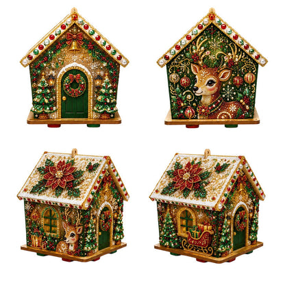 🎅Tidig julklapp – 50 % rabatt🎄3D DIY Pärlkonst Jul Målningskit
