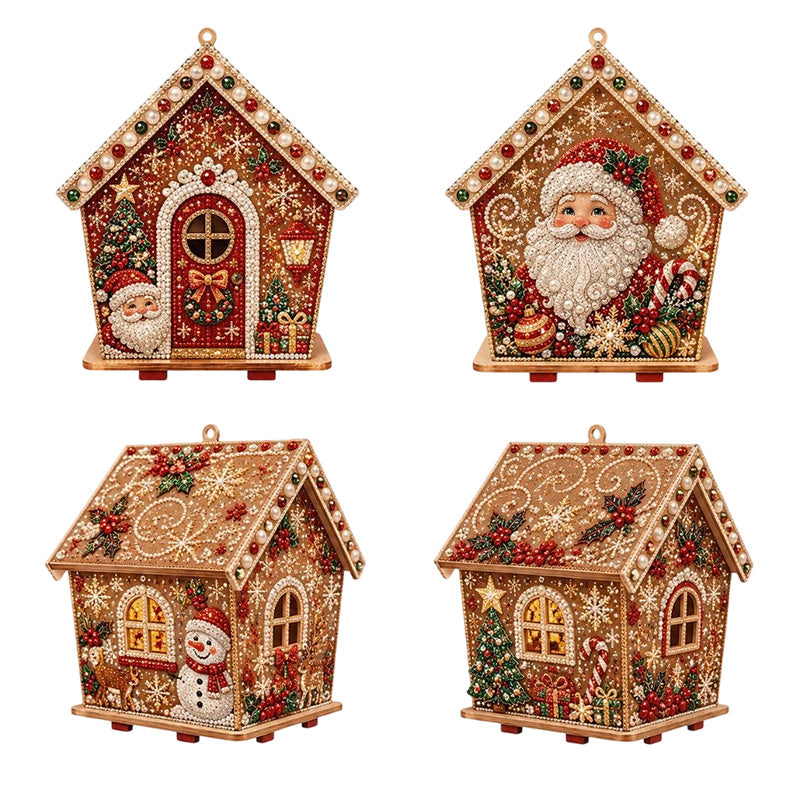 🎅Tidig julklapp – 50 % rabatt🎄3D DIY Pärlkonst Jul Målningskit
