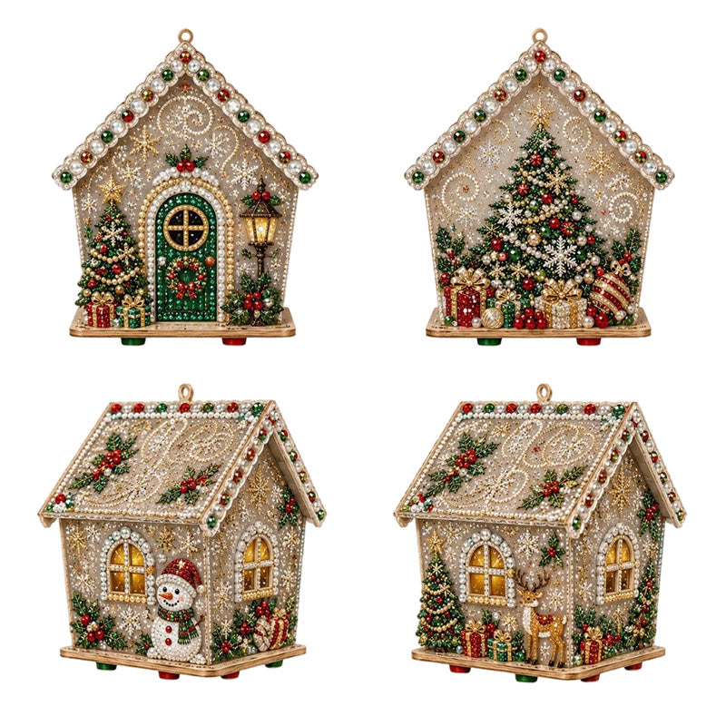 🎅Tidig julklapp – 50 % rabatt🎄3D DIY Pärlkonst Jul Målningskit