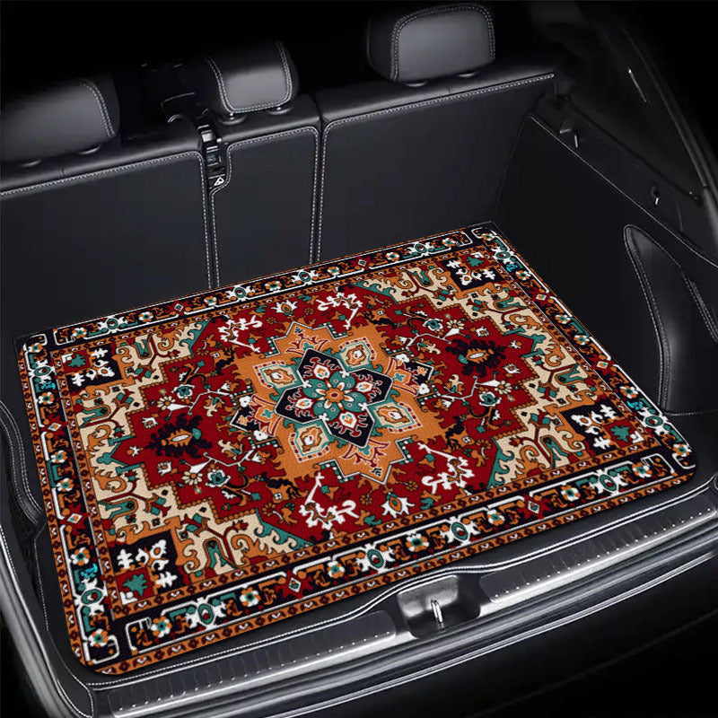 🚗 50 % RABATT NU! 🧶 Universell bagagematta med halkskydd – sammetslen yta, förstärkta kanter & halkfri – perfekt för bilens bagageutrymme ✨