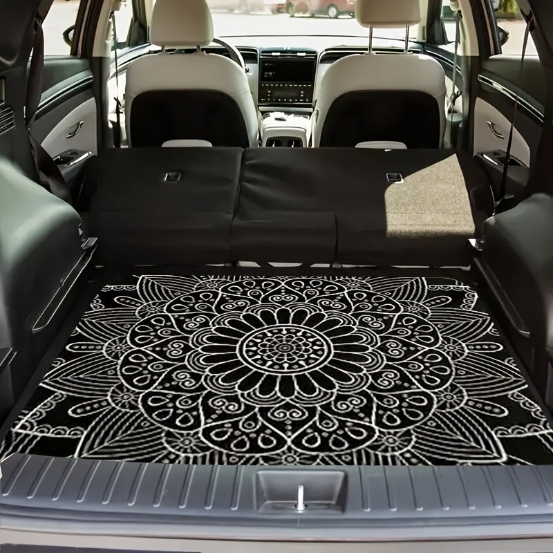 🚗 50 % RABATT NU! 🧶 Universell bagagematta med halkskydd – sammetslen yta, förstärkta kanter & halkfri – perfekt för bilens bagageutrymme ✨