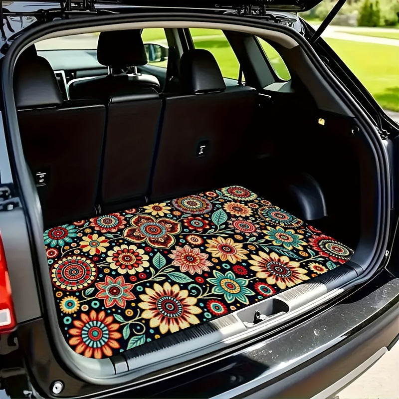 🚗 50 % RABATT NU! 🧶 Universell bagagematta med halkskydd – sammetslen yta, förstärkta kanter & halkfri – perfekt för bilens bagageutrymme ✨