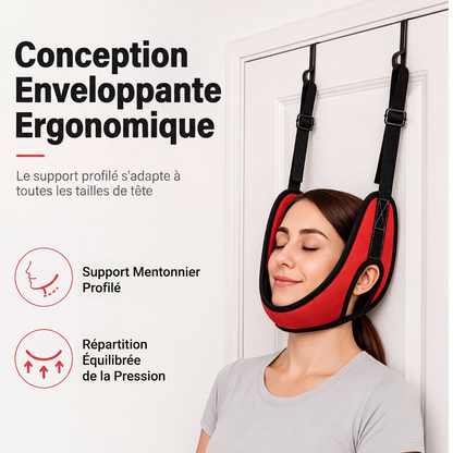 🚪💆 -50% RABATT ! ⚕️Cervikal dragapparat för dörr – Bekväm kudde & lugnande stretchning hemma