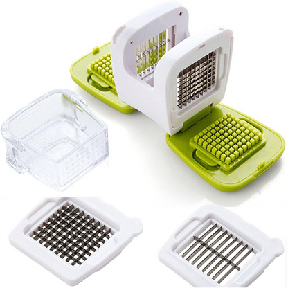🧄 50 % rabatt ! Quick-Press vitlökshackare – Enkel hackning, rena händer! ✨ Med uppsamlingsbehållare, lätt att rengöra, 2 blad 🔪