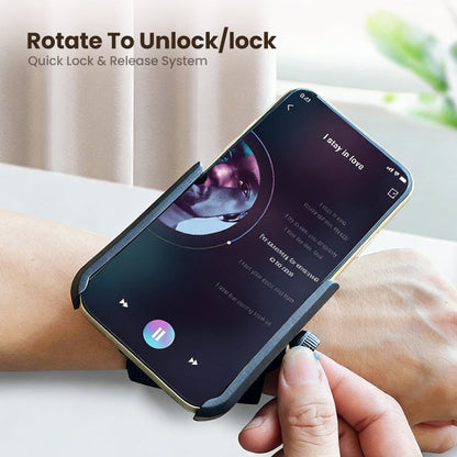 📱 BLIXTREA: 50% RABATT! 360° Roterbar Telefonhållare – 2-i-1 Handleds- & Armband för Handsfree Löpning och Leverans 💪✨