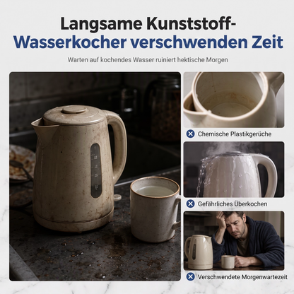 ☕ 50 % RABATT NU! ⚡ 2L elektrisk vattenkokare i glas – stor kapacitet, automatisk avstängning & överhettningsskydd – perfekt för te och kaffe 🏠