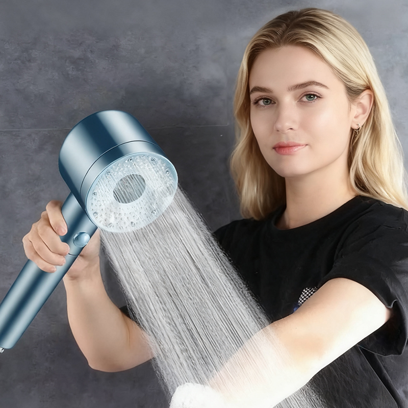 🔥 50 % Rabatt! 🚿 Högtrycksduschhuvud med filter – 5 strållägen, vattensparande handdusch