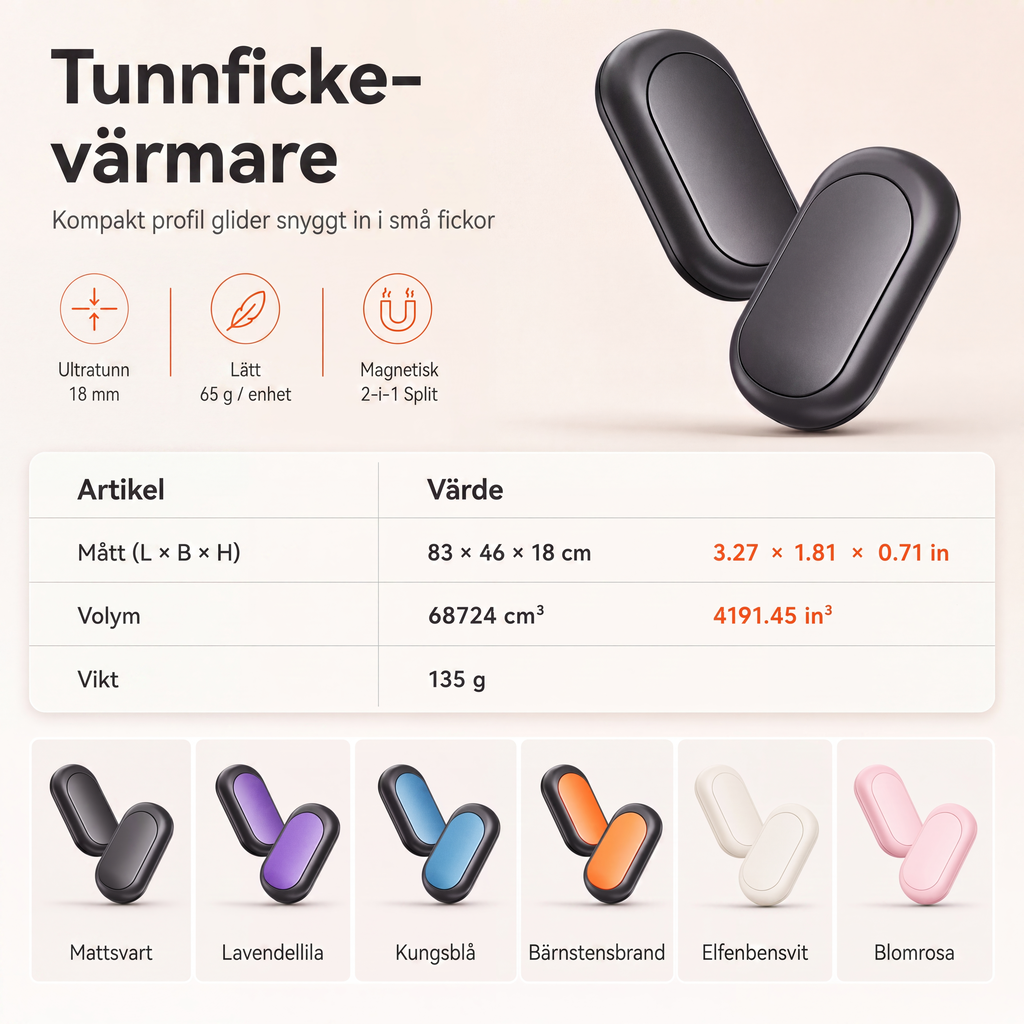 🧤 50 % RABATT NU! 🔥 Magnetisk delbar 2-i-1 handvärmare – mini, portabel & USB-laddning – perfekt för vinterkyla ❄️