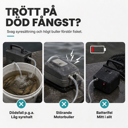 Uppladdningsbar bärbar syrepump