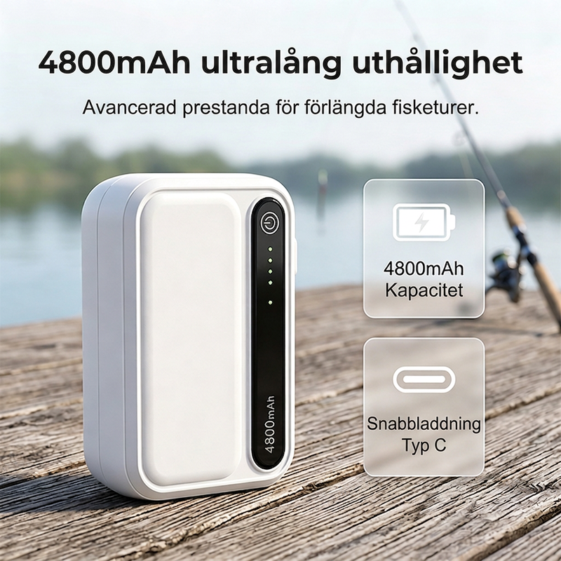 Uppladdningsbar bärbar syrepump