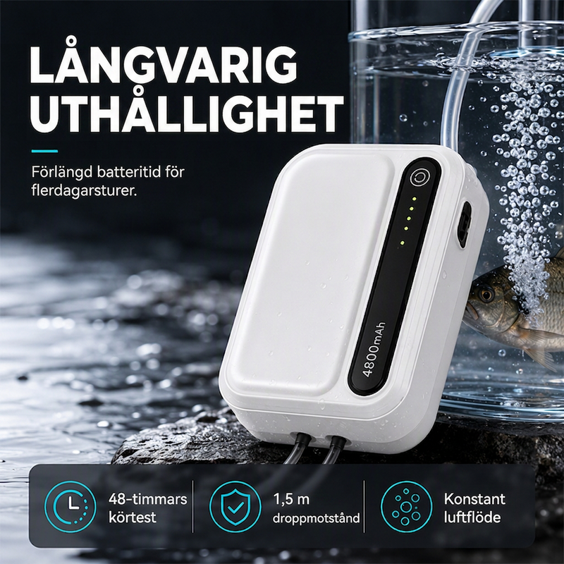 Uppladdningsbar bärbar syrepump