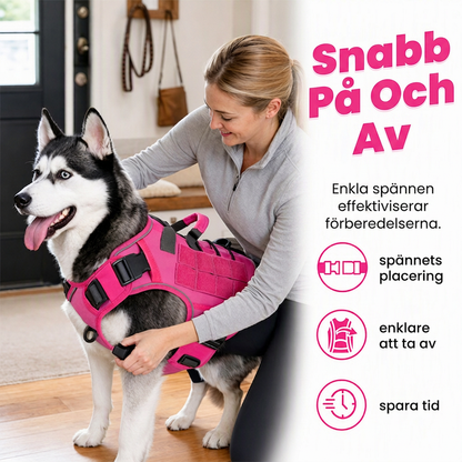 Hundsele i slitstarkt Oxfordtyg