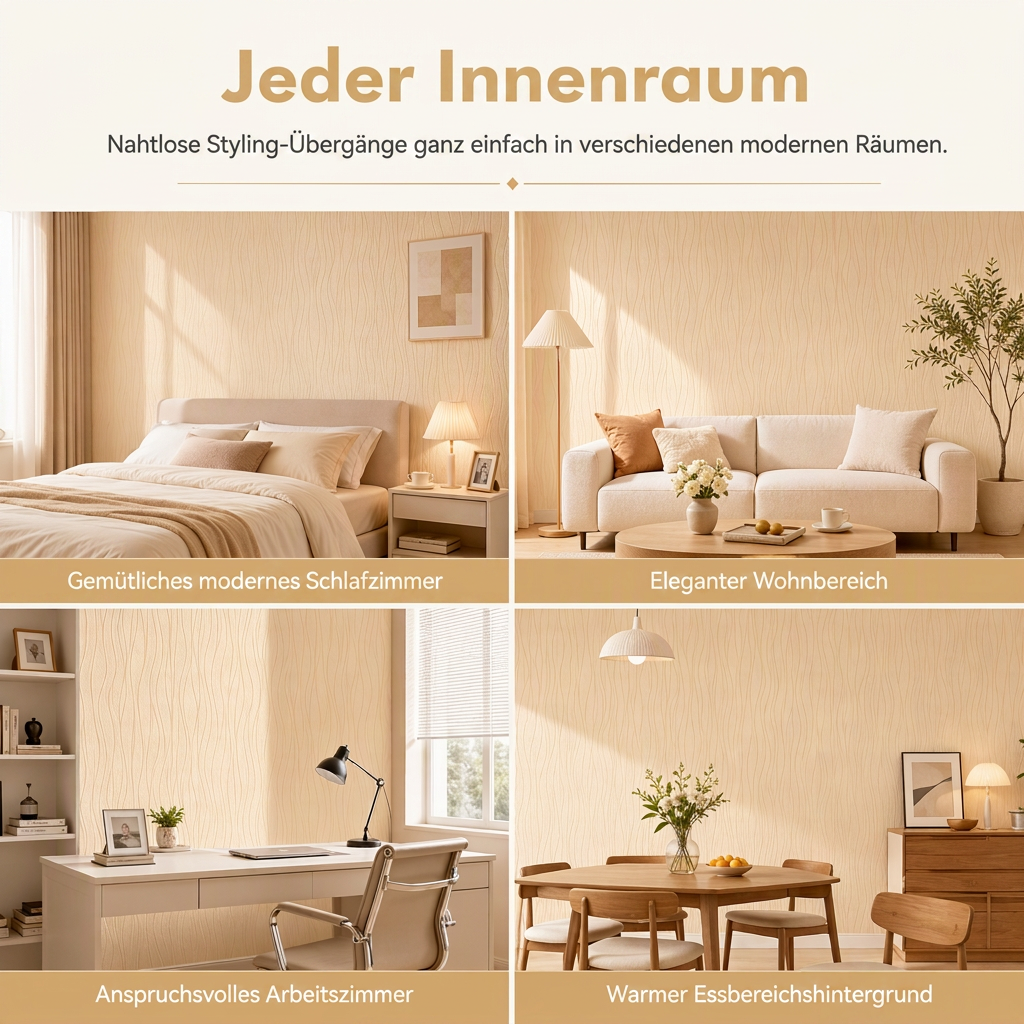 🏠 50% RABATT! 🎨 3D-strukturerad non-woven tapet – Förtjockad, självhäftande & för fondväggar ✨