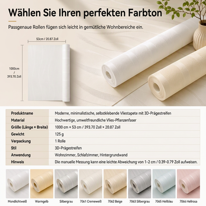 🏠 50% RABATT! 🎨 3D-strukturerad non-woven tapet – Förtjockad, självhäftande & för fondväggar ✨