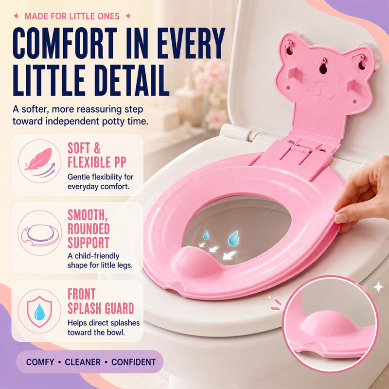 🚽 TIDSBEGRÄNSAT ERBJUDANDE: 50% RABATT! ✨ Halkfri Toalettsits för Barn – Bekväm Tecknad Potträningshjälp 👶