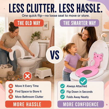 🚽 TIDSBEGRÄNSAT ERBJUDANDE: 50% RABATT! ✨ Halkfri Toalettsits för Barn – Bekväm Tecknad Potträningshjälp 👶