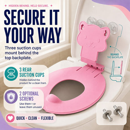 🚽 TIDSBEGRÄNSAT ERBJUDANDE: 50% RABATT! ✨ Halkfri Toalettsits för Barn – Bekväm Tecknad Potträningshjälp 👶