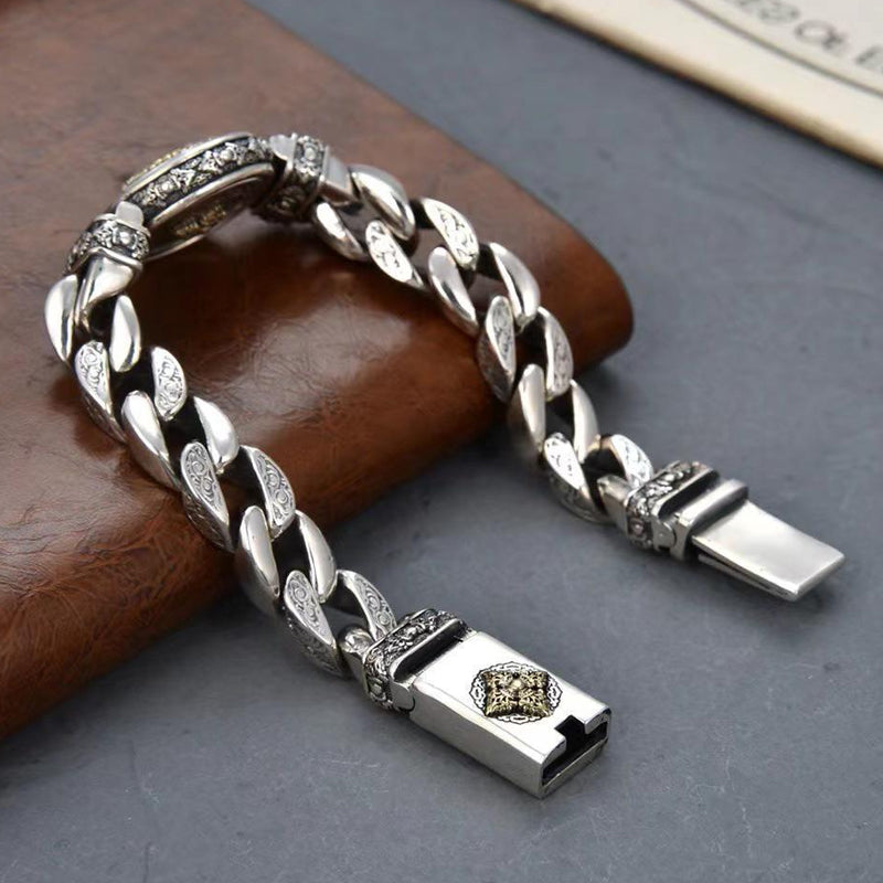 📿 50% RABATT! ✨ Vintage Roterande Vajra-Armband För Män – Smidigt Roterande Centrum, Galvaniserad Koppar & Vintagetextur 💪
