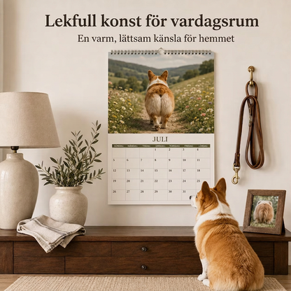 Rolig väggkalender med djurkulor