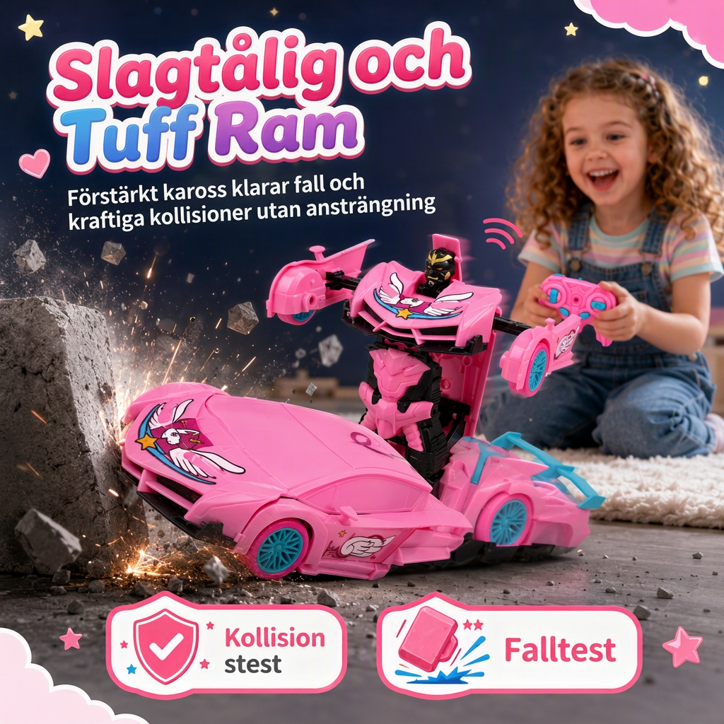 Enknapps-deformerbar fjärrstyrd bil, cyberpunk-spindel-enhörning, drifter-RC-pickup, leksaksgåva för pojkar och flickor