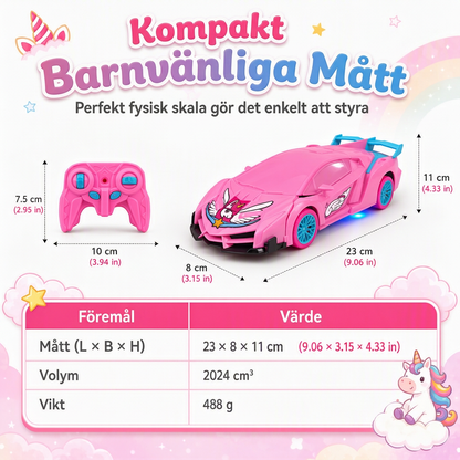 Enknapps-deformerbar fjärrstyrd bil, cyberpunk-spindel-enhörning, drifter-RC-pickup, leksaksgåva för pojkar och flickor