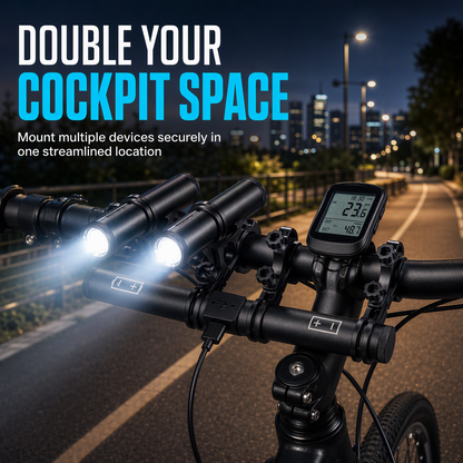 🚲50% RABATT⚡️Cykelstyrförlängare, kombinerar powerbank och lamphållare🔋