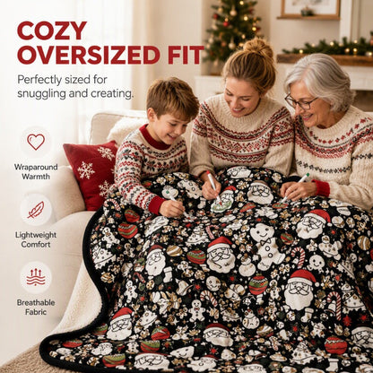 🎅Tidig julklapp – 50 % rabatt🎄🎨Färgläggningsfilt för hela familjen – för alla åldrar🎁Den perfekta presenten till familj och vänner