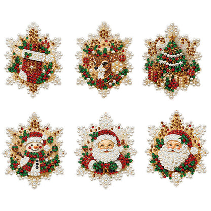 🎄 50% RABATT NU! 🎁 Set med julpynt att måla och hänga upp själv – 5D-diamantmålning, glänsande pärlor & högtransparent akryl – roligt julprojekt för hela familjen ✨
