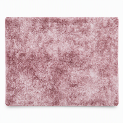 🛋️ 50 % RABATT! ✨ Tjock och mjuk luggmatta – exklusiv tie-dye-design med gradient, värmeisolerande vaddering och halkskydd – mysig komfort i varje rum 🏠