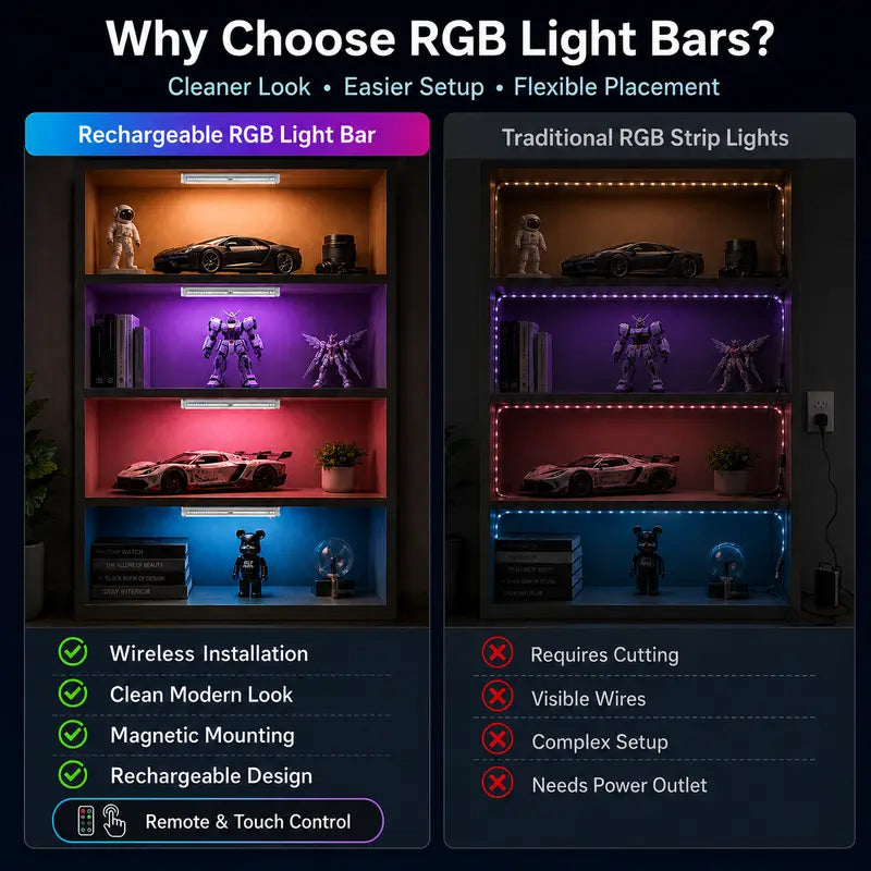 Magnetic Motion Sensor RGB LED Light