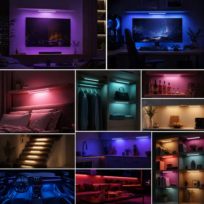 Magnetic Motion Sensor RGB LED Light