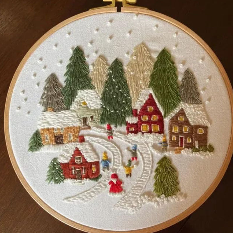⏳ 50 % rabatt under en begränsad tid ⏰ Broderikit med jultema 🎅