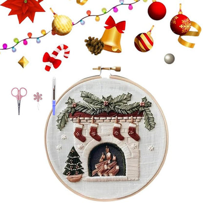 ⏳ 50 % rabatt under en begränsad tid ⏰ Broderikit med jultema 🎅