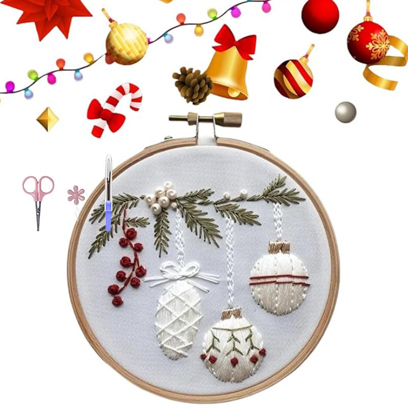 ⏳ 50 % rabatt under en begränsad tid ⏰ Broderikit med jultema 🎅