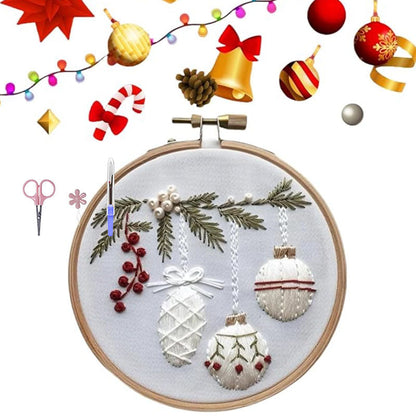 ⏳ 50 % rabatt under en begränsad tid ⏰ Broderikit med jultema 🎅