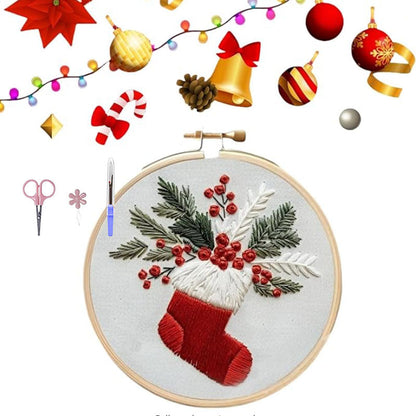 ⏳ 50 % rabatt under en begränsad tid ⏰ Broderikit med jultema 🎅
