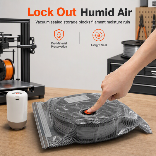 🎯 50% RABATT! ✨ Vakuumpåseset för 3D-filament – Stäng ute fuktig luft, dubbelt blixtlås & ljusskydd – Håll filament torrt & utskrifterna perfekta 🧵