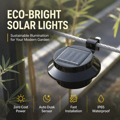 ☀️💡 Solcellsdriven LED-vägglampa för takränna – dekorativ utomhusbelysning för en mysigare uteplats 🏡✨