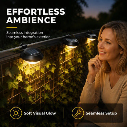 ☀️💡 Solcellsdriven LED-vägglampa för takränna – dekorativ utomhusbelysning för en mysigare uteplats 🏡✨