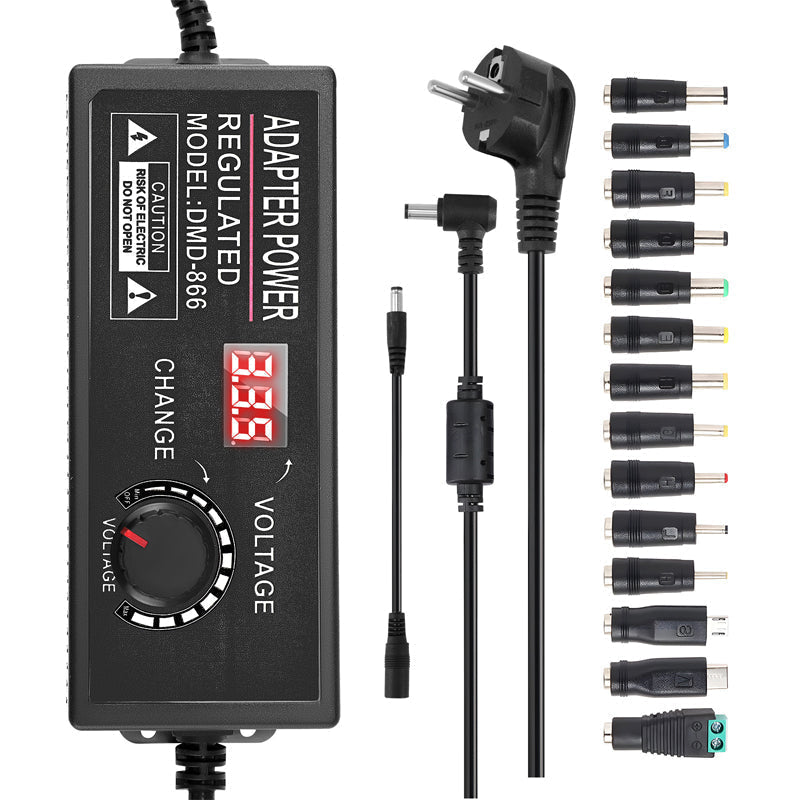 Justerbar 3V–24V 3A Universell AC/DC-Strömadapter